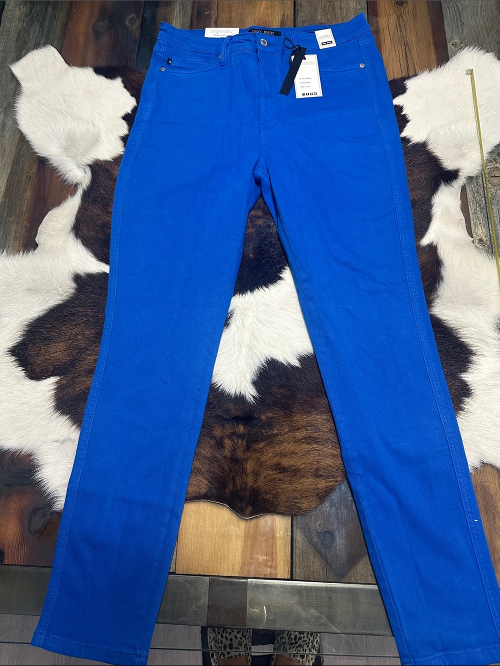 NWT Judy Blue Electric Blue Skinny Jeans